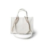 Chanel 22P Small White Zipped Shopping Bag - Image 13