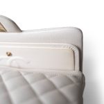 21S White Caviar Quilted Classic Flap Small Light Gold Hardware - Image 14