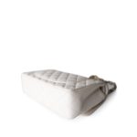 21S White Caviar Quilted Classic Flap Small Light Gold Hardware - Image 10