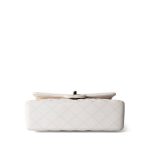 21S White Caviar Quilted Classic Flap Small Light Gold Hardware - Image 6