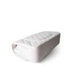 22p White/ Ivory Caviar Quilted Classic Flap Medium Light Gold Hardware - Image 5