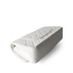 Vintage White Lambskin Quilted Classic Flap Medium Gold Hardware - Image 14