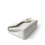 Vintage White Lambskin Quilted Classic Flap Small Gold Hardware - Image 13