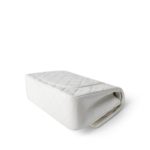 Vintage White Lambskin Quilted Classic Flap Small Gold Hardware - Image 15