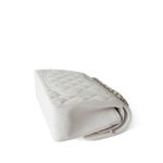 White Caviar Quilted Classic Flap Small Light Gold Hardware - Image 6