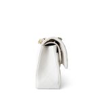 White Caviar Quilted Classic Flap Small Light Gold Hardware - Image 4