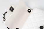 White Lambskin Quilted Mini Square Single Flap - Image 30