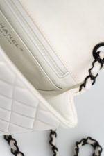 White Lambskin Quilted Mini Square Single Flap - Image 28