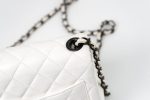 White Lambskin Quilted Mini Square Single Flap - Image 25