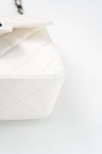 White Lambskin Quilted Mini Square Single Flap - Image 10