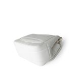 White Lambskin Resin Crystal Square Quilted Monacoco Mini Square Flap - Image 9