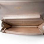 12P Pearly Beige Caviar Quilted Wallet on Chain WOC - Image 10