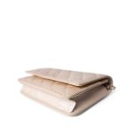 12P Pearly Beige Caviar Quilted Wallet on Chain WOC - Image 4