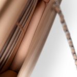Beige Clair Caviar Quilted Wallet on Chain WOC Silver Hardware - Image 14