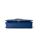 19A Blue Caviar Quilted Boy Wallet On Chain WOC Antique Gold Hardware - Image 6