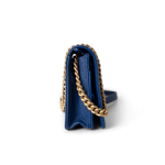 19A Blue Caviar Quilted Boy Wallet On Chain WOC Antique Gold Hardware - Image 8