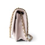 21B Light Purple Lambskin Quilted Trendy CC Wallet on Chain WOC - Image 17