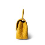 22A Yellow Caviar Quilted Coco Handle Small (Old Mini) Light Gold Hardware - Image 2