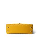 22A Yellow Caviar Quilted Coco Handle Small (Old Mini) Light Gold Hardware - Image 5
