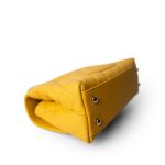 22A Yellow Caviar Quilted Coco Handle Small (Old Mini) Light Gold Hardware - Image 8