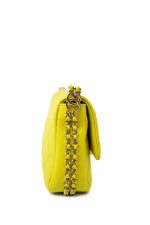23C Neon Yellow Caviar Quilted Coco You Mini Flap Bag Light Gold Hardware - Image 3