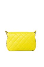 23C Neon Yellow Caviar Quilted Coco You Mini Flap Bag Light Gold Hardware - Image 4