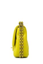 23C Neon Yellow Caviar Quilted Coco You Mini Flap Bag Light Gold Hardware - Image 5