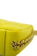 23C Neon Yellow Caviar Quilted Coco You Mini Flap Bag Light Gold Hardware - Image 9