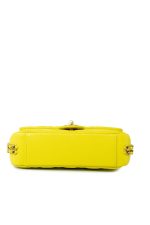 23C Neon Yellow Caviar Quilted Coco You Mini Flap Bag Light Gold Hardware - Image 10