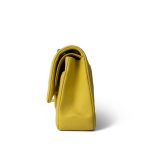 Yellow Caviar Quilted Classic Flap Medium Light Gold Hardware - Image 3