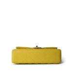 Yellow Caviar Quilted Classic Flap Medium Light Gold Hardware - Image 5