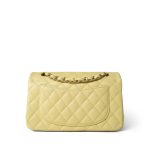 Yellow Caviar Quilted Classic Flap Small Light Gold Hardware - Image 4