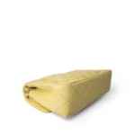 Yellow Caviar Quilted Classic Flap Small Light Gold Hardware - Image 7