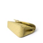 Yellow Caviar Quilted Classic Flap Small Light Gold Hardware - Image 19