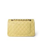 Yellow Caviar Quilted Classic Flap Small Light Gold Hardware - Image 3
