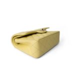 Yellow Caviar Quilted Classic Flap Small Light Gold Hardware - Image 25