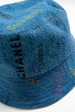 22P Blue Denim Cloche Bucket Hat M - Image 2