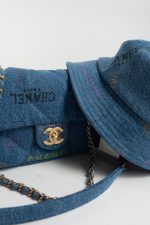 22P Blue Denim Cloche Bucket Hat M - Image 7
