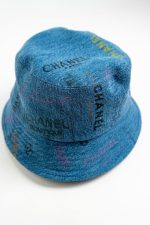 22P Blue Denim Cloche Bucket Hat M - Image 9