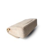 Ivory Canvas Camellia Classic Double Flap Gold Hardware Vintage - Image 11