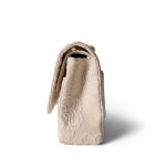 Ivory Canvas Camellia Classic Double Flap Gold Hardware Vintage - Image 9