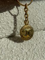 Chanel Vintage Gold-tone Metal Round Coco Mark Charm Keyholder - Image 2