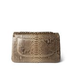 Pearl Python Jumbo Classic Flap Light Gold Hardware - Image 4