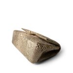 Pearl Python Jumbo Classic Flap Light Gold Hardware - Image 8