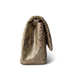 Pearl Python Jumbo Classic Flap Light Gold Hardware - Image 7