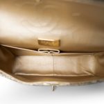 Pearl Python Jumbo Classic Flap Light Gold Hardware - Image 13