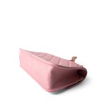 22K Pink Caviar Quilted School Memory Top Handle Flap Aged Gold Hardware - Image 12