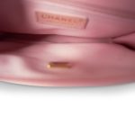 22K Pink Caviar Quilted School Memory Top Handle Flap Aged Gold Hardware - Image 16