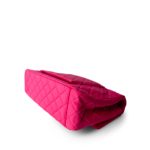 Pink Jersey Quilted XXL Jumbo Single Flap Light Gold Hardware - Image 6