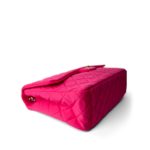 Pink Jersey Quilted XXL Jumbo Single Flap Light Gold Hardware - Image 7